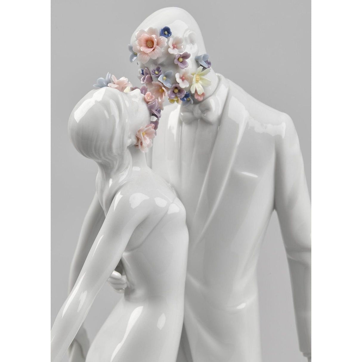 LLADRO' Scultura Amore I Fiori 32x21cm Porcellana