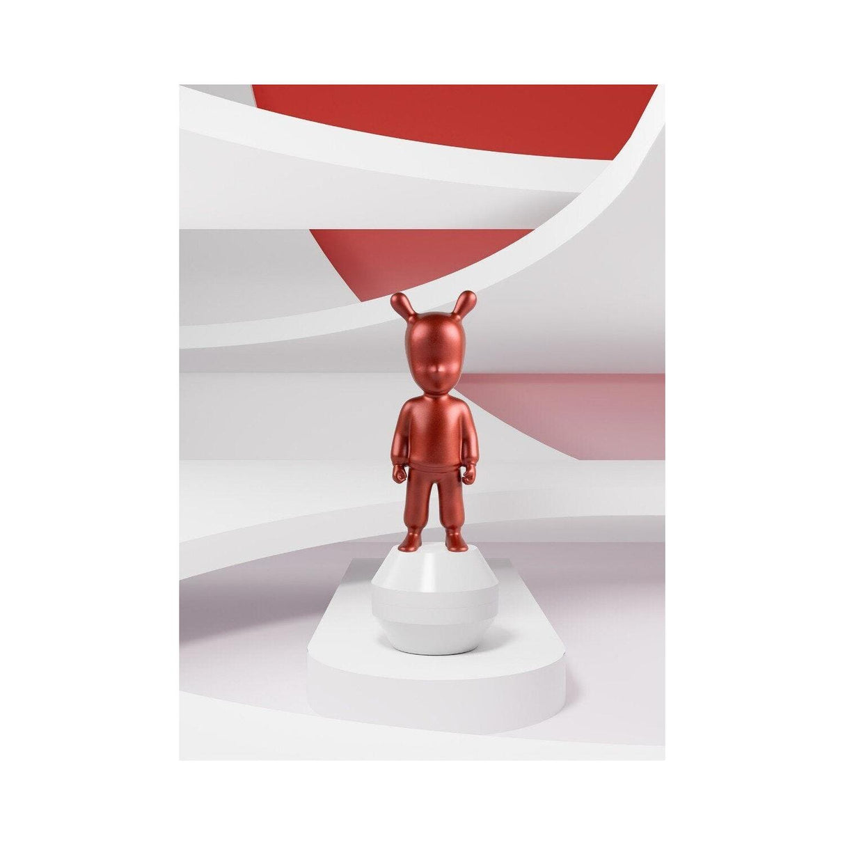 LLADRO' Figurina The Metallic Red Guest Piccolo 30x11cm Porcellana