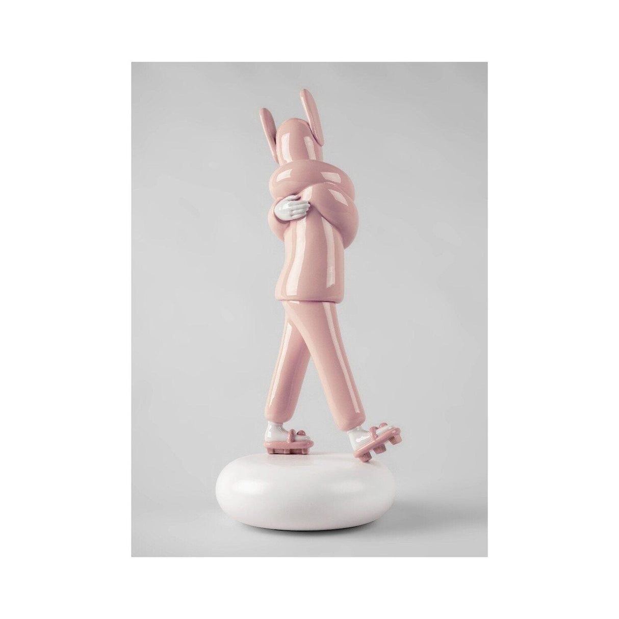 LLADRO' Scultura Embraced Pink 57x25cm Porcellana