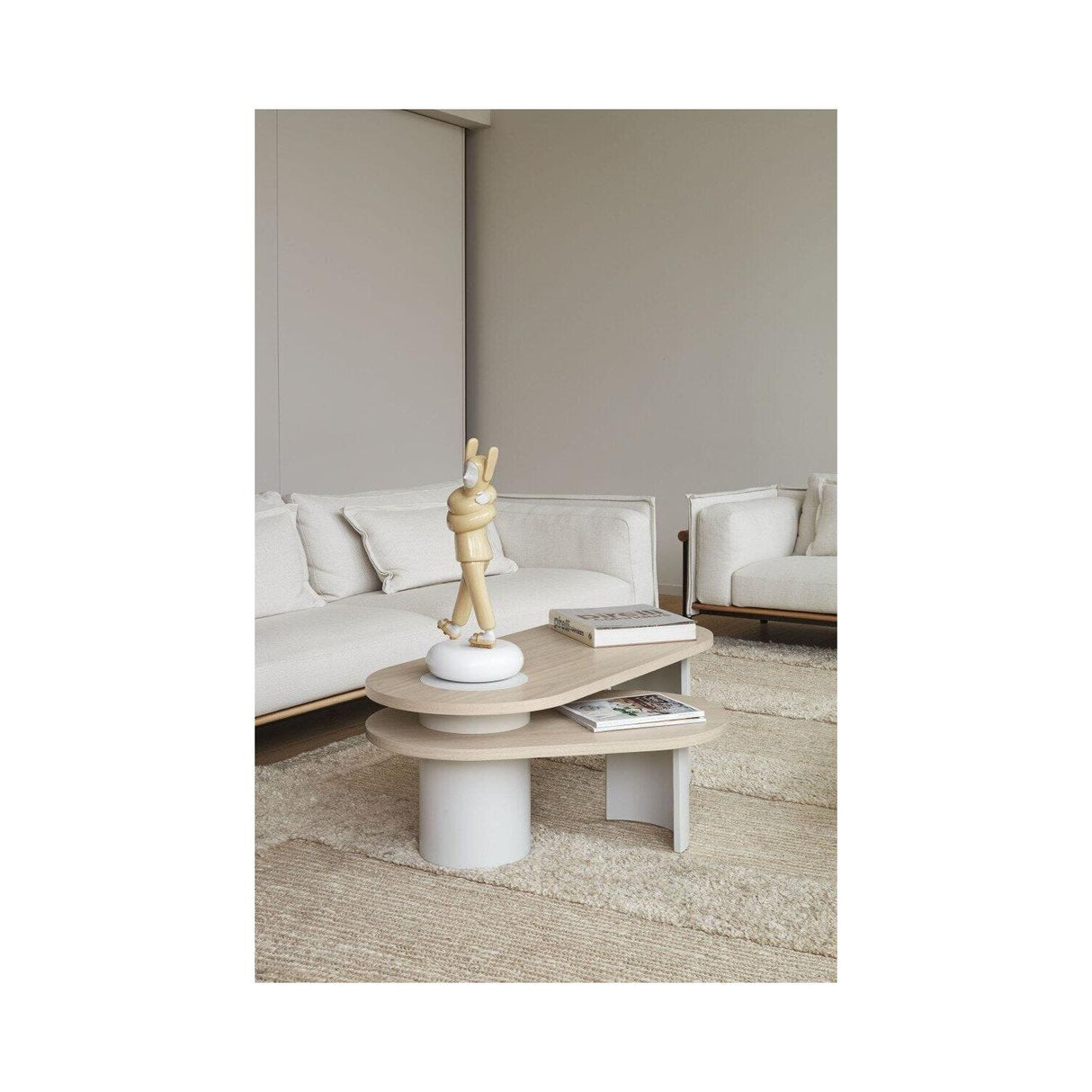 LLADRO' Scultura Embraced Yellow 57x25cm Porcellana