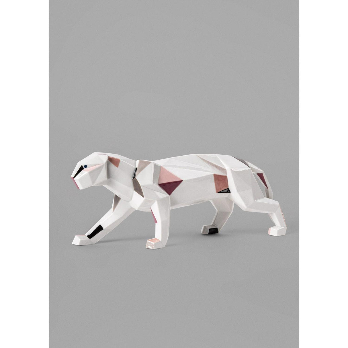 LLADRO' Scultura Pantera 19x50cm Porcellana