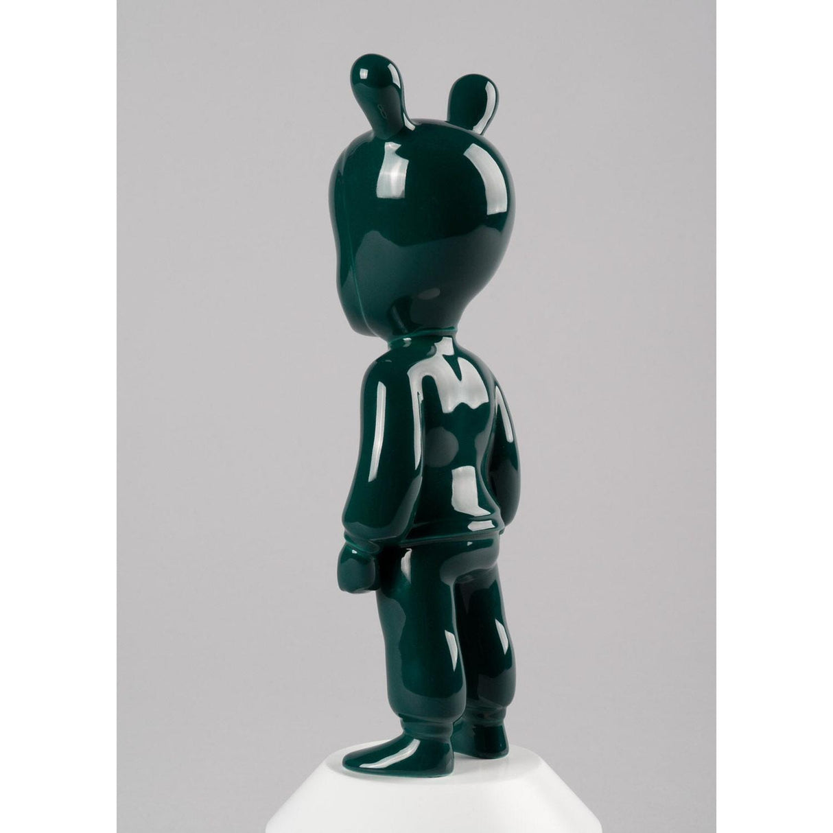 LLADRO' Scultura The Dark Green Guest Modello Piccolo 30x11cm Porcellana