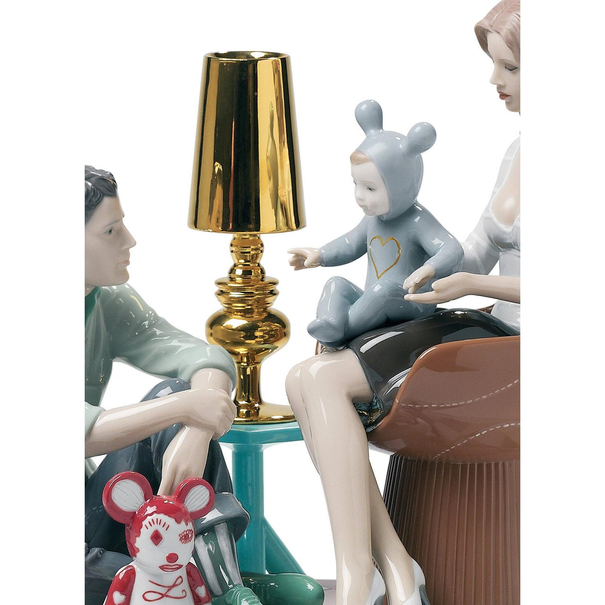 LLADRO' Scultura The Family Portrait By Jaime Hayon 35x34cm Porcellana
