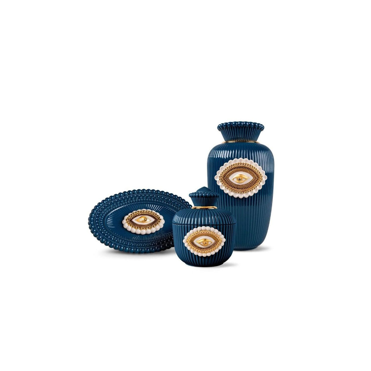 LLADRO' Vaso Lover'S Eyes 39x21cm Porcellana