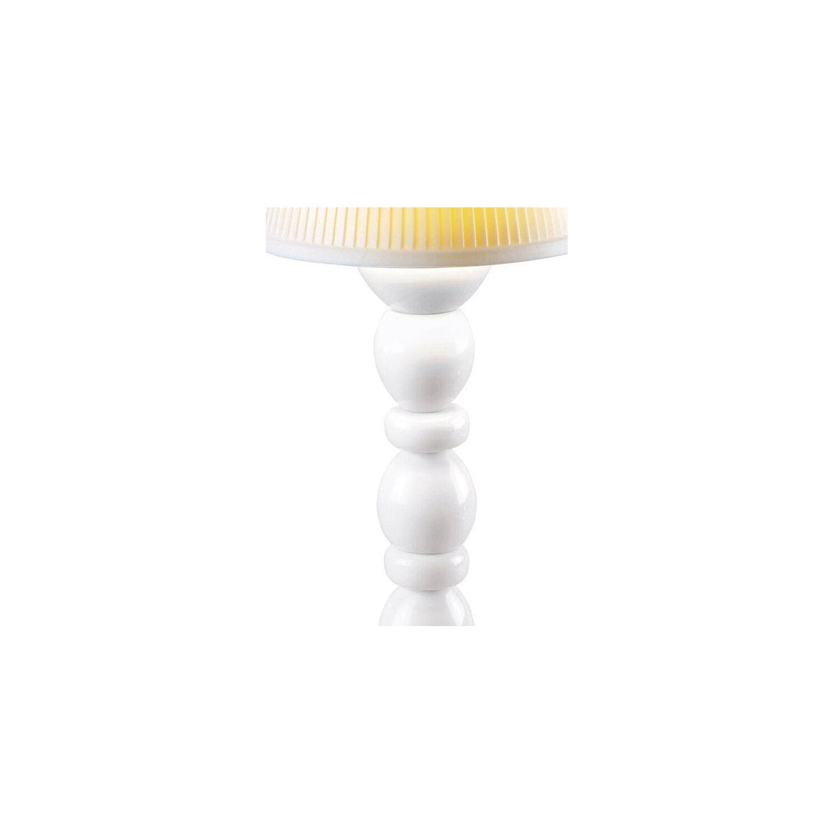 LLADRO' Lampada da Tavolo Firefly Palm Bianco 30x12cm Porcellana
