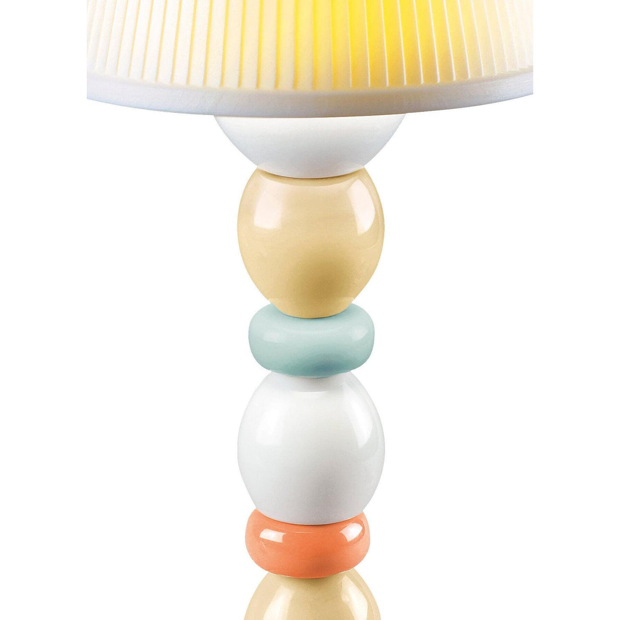 LLADRO' Lampada da Tavolo Firefly Palm Azzurro Pallido 30x12cm Porcellana