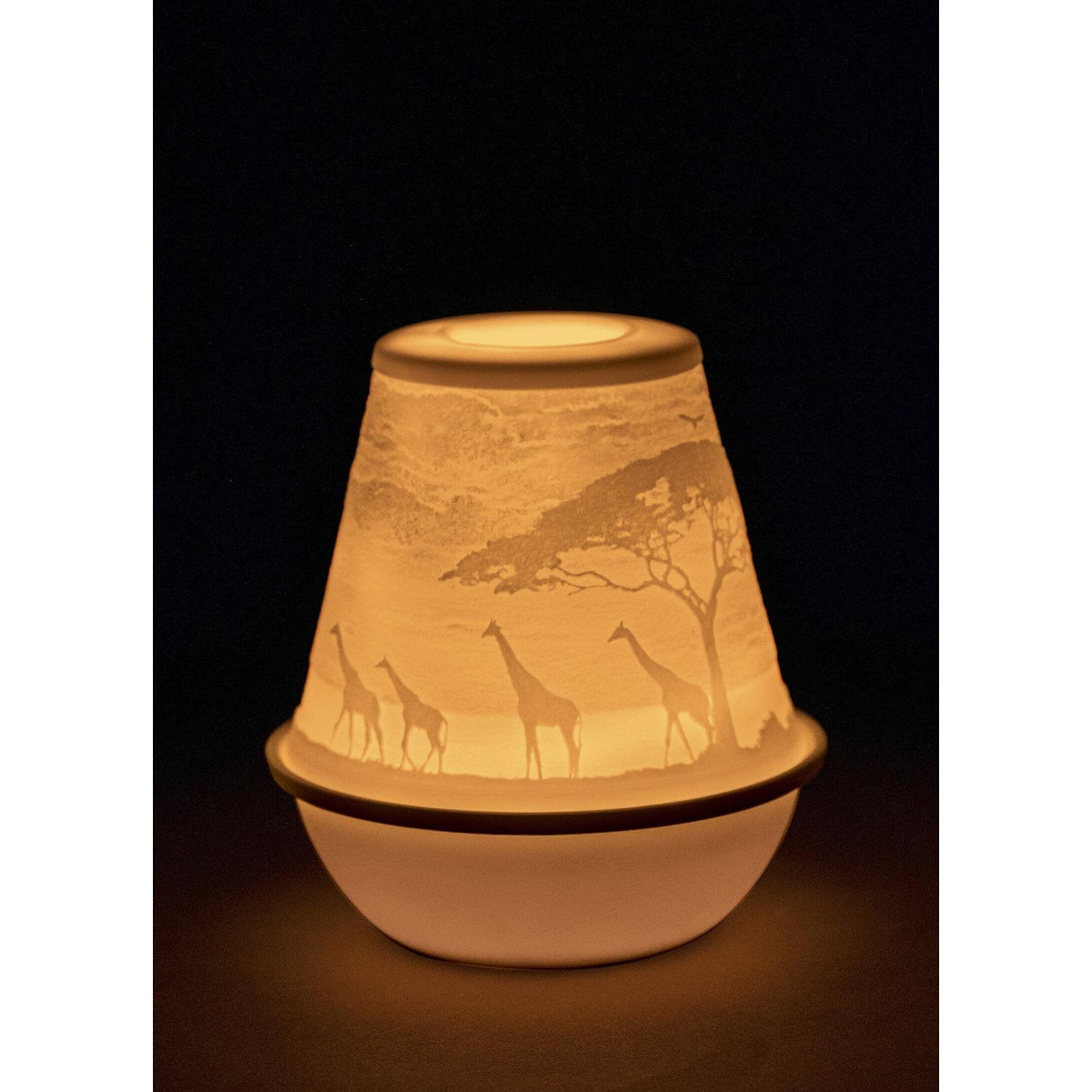LLADRO' Litofania Savana Africana 11x10cm Porcellana