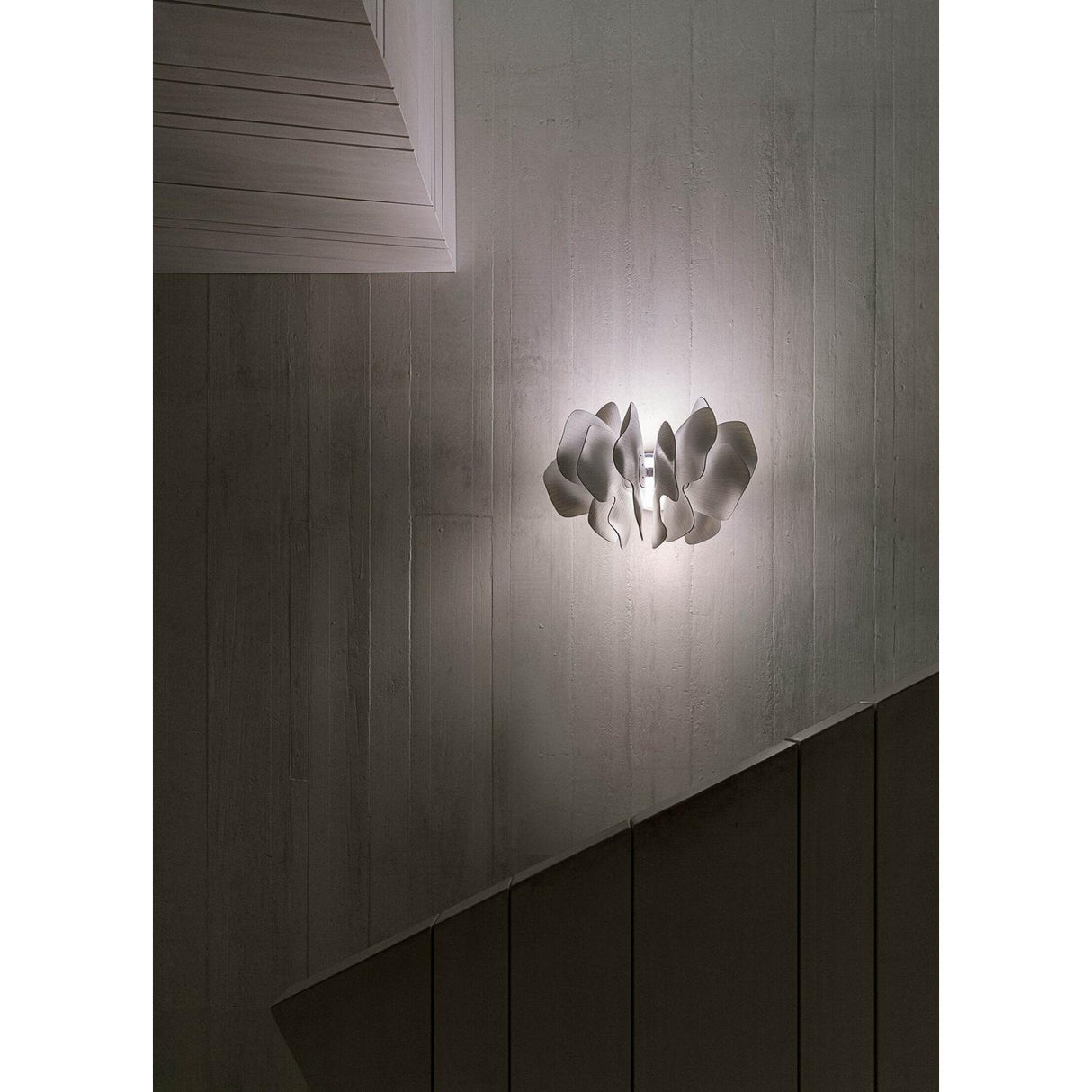 LLADRO' Nightbloom Applique Muro Bianco 29x47cm Porcellana