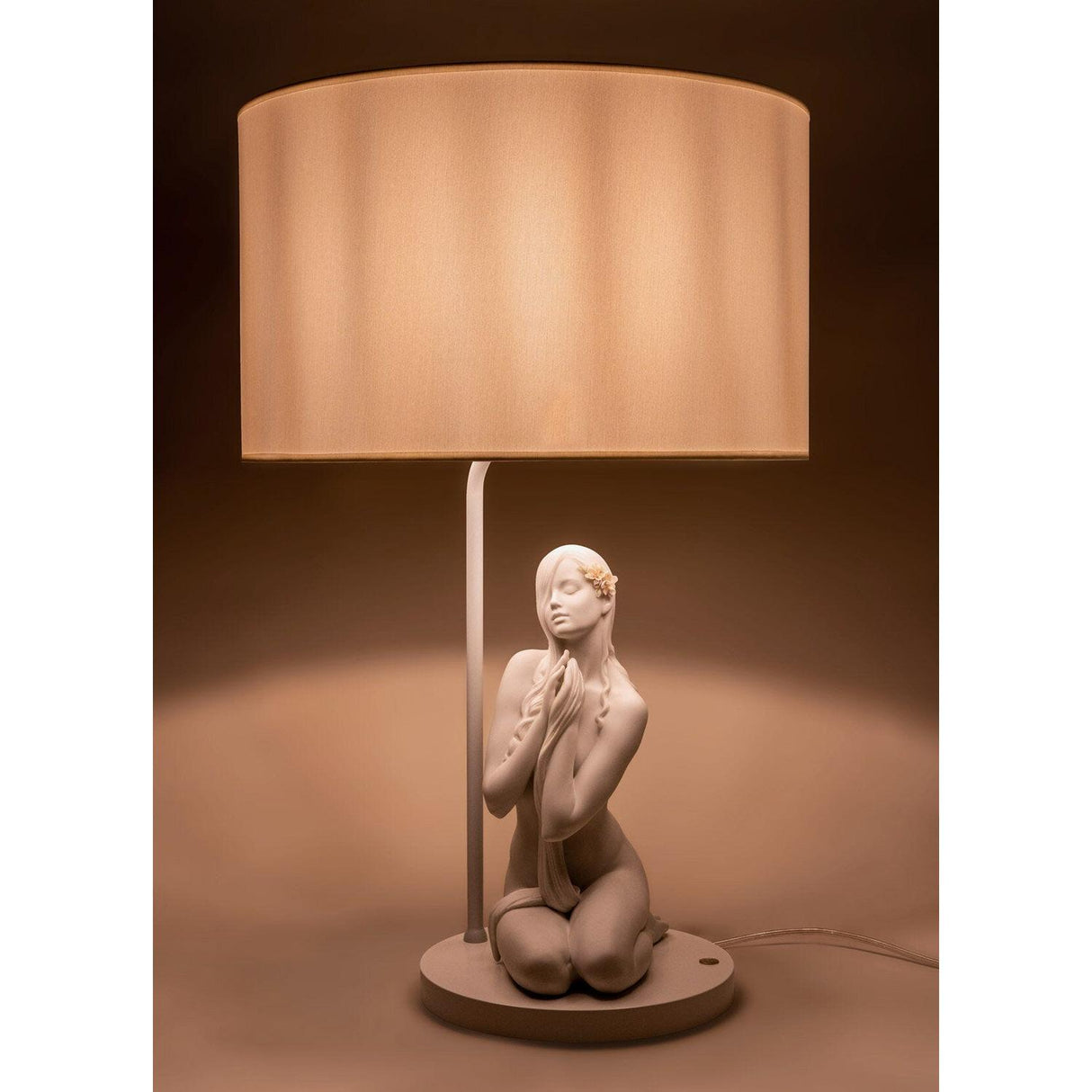 LLADRO' Lampada da Tavolo Pace Interiore 63x40cm Porcellana