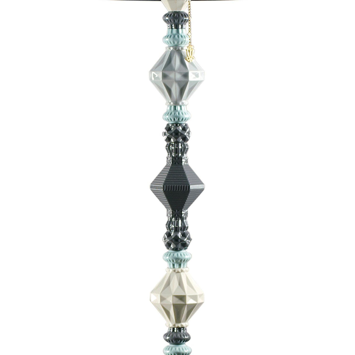 LLADRO' Lampada da Terra Belle De Nuit II Nero 181x32cm Porcellana