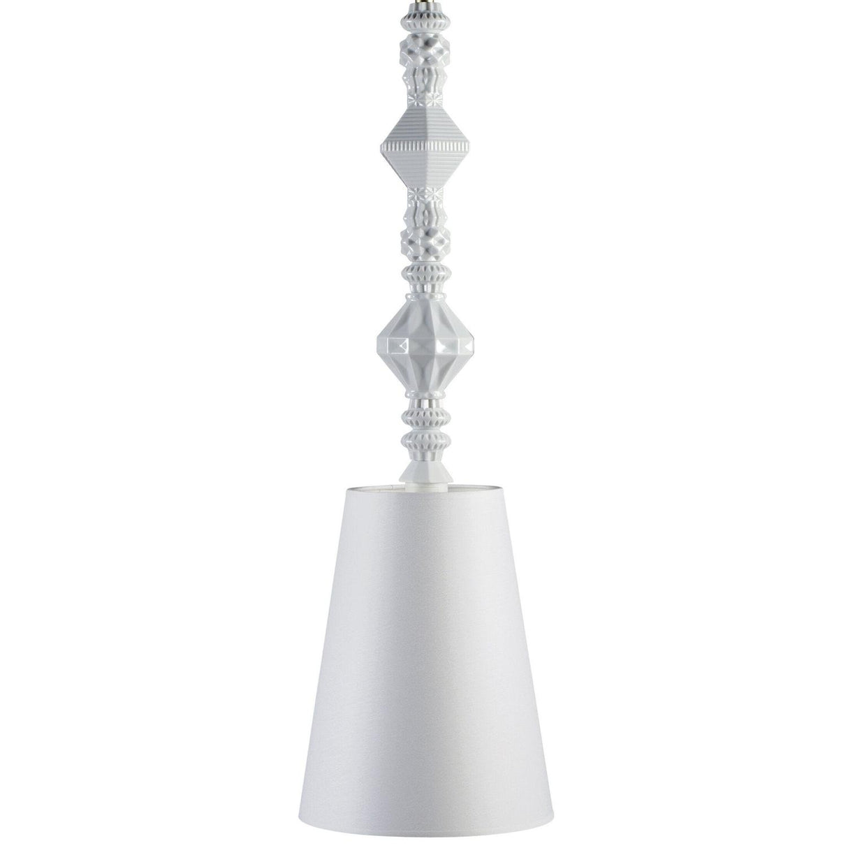 LLADRO' Lampadario Belle De Nuit II Bianco 170x23cm Porcellana