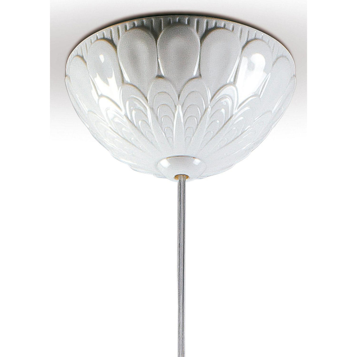 LLADRO' Lampadario a Luce Singola Ivy And Seed Spezie 195x23cm Porcellana