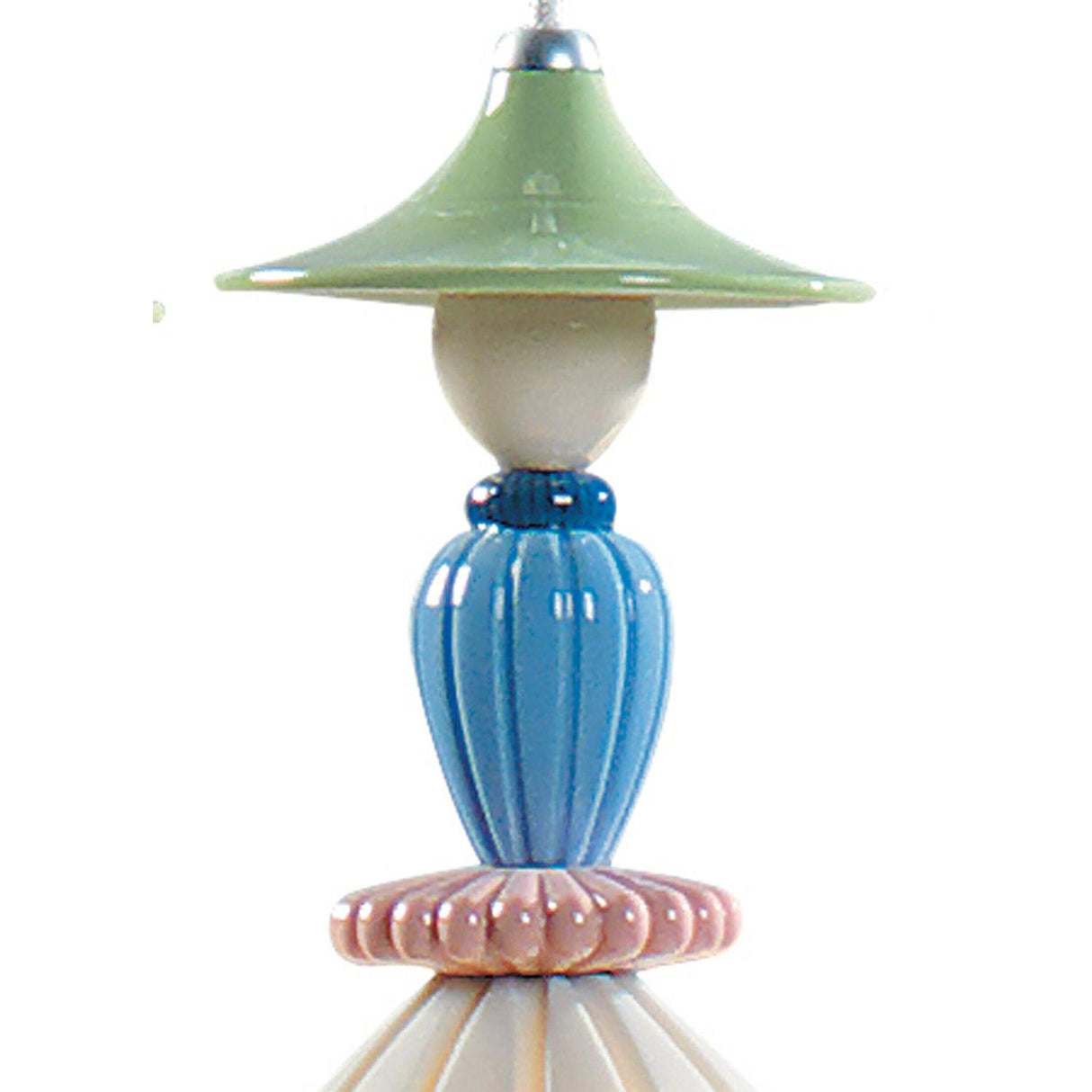 LLADRO' Lampadario Mademoiselle Composizione Circolare 3 Luci Condividendo Segreti 197x44cm Porcellana