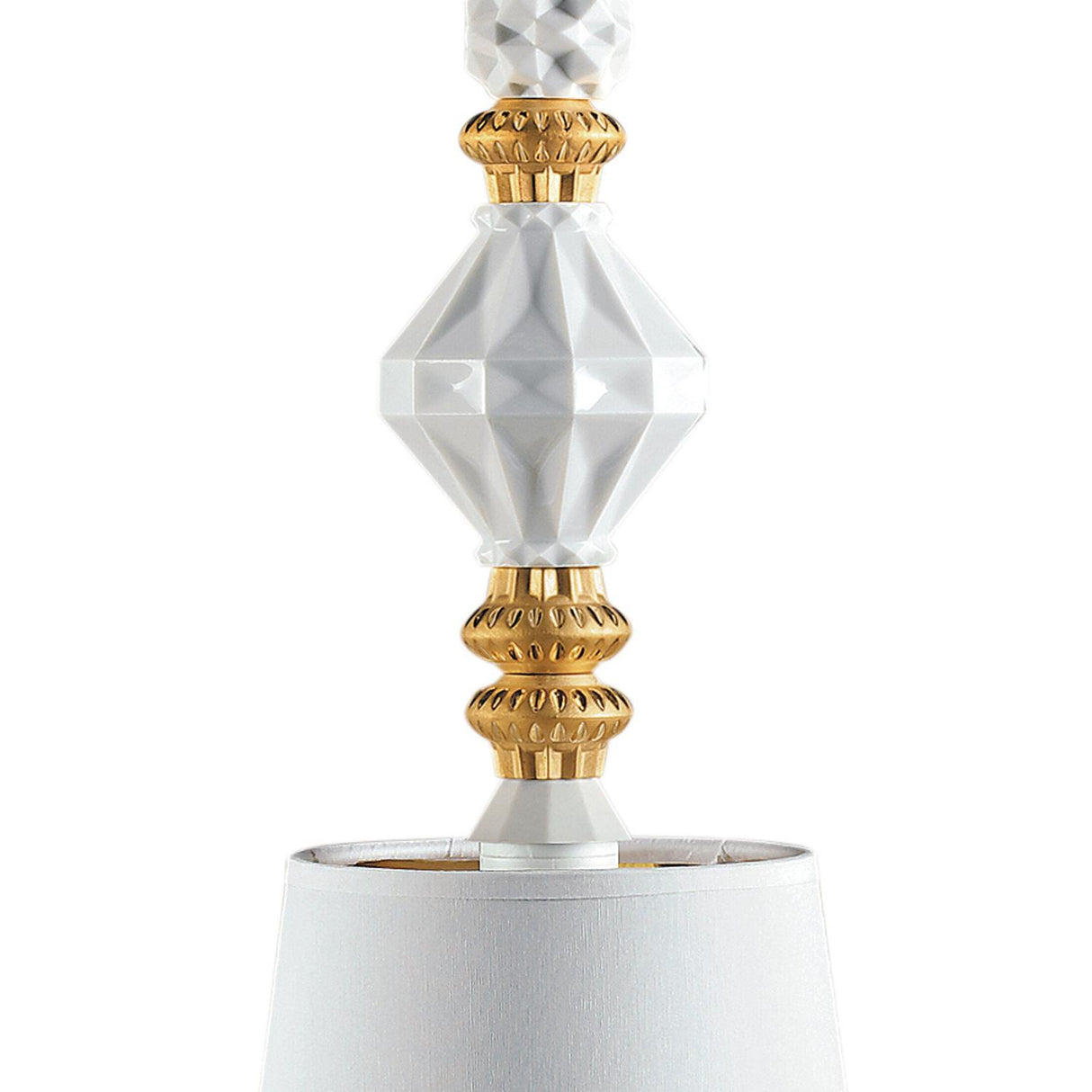 LLADRO' Lampadario Belle De Nuit II Lustro Oro 170x23cm Porcellana