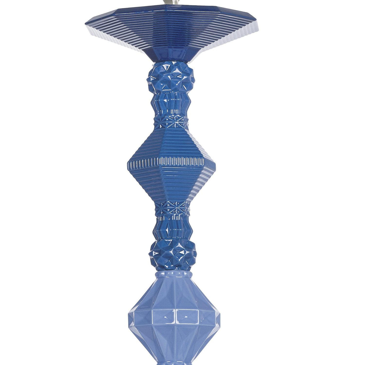 LLADRO' Chandelier Belle De Nuit 12 Luci Azzurro 100x65cm Porcellana