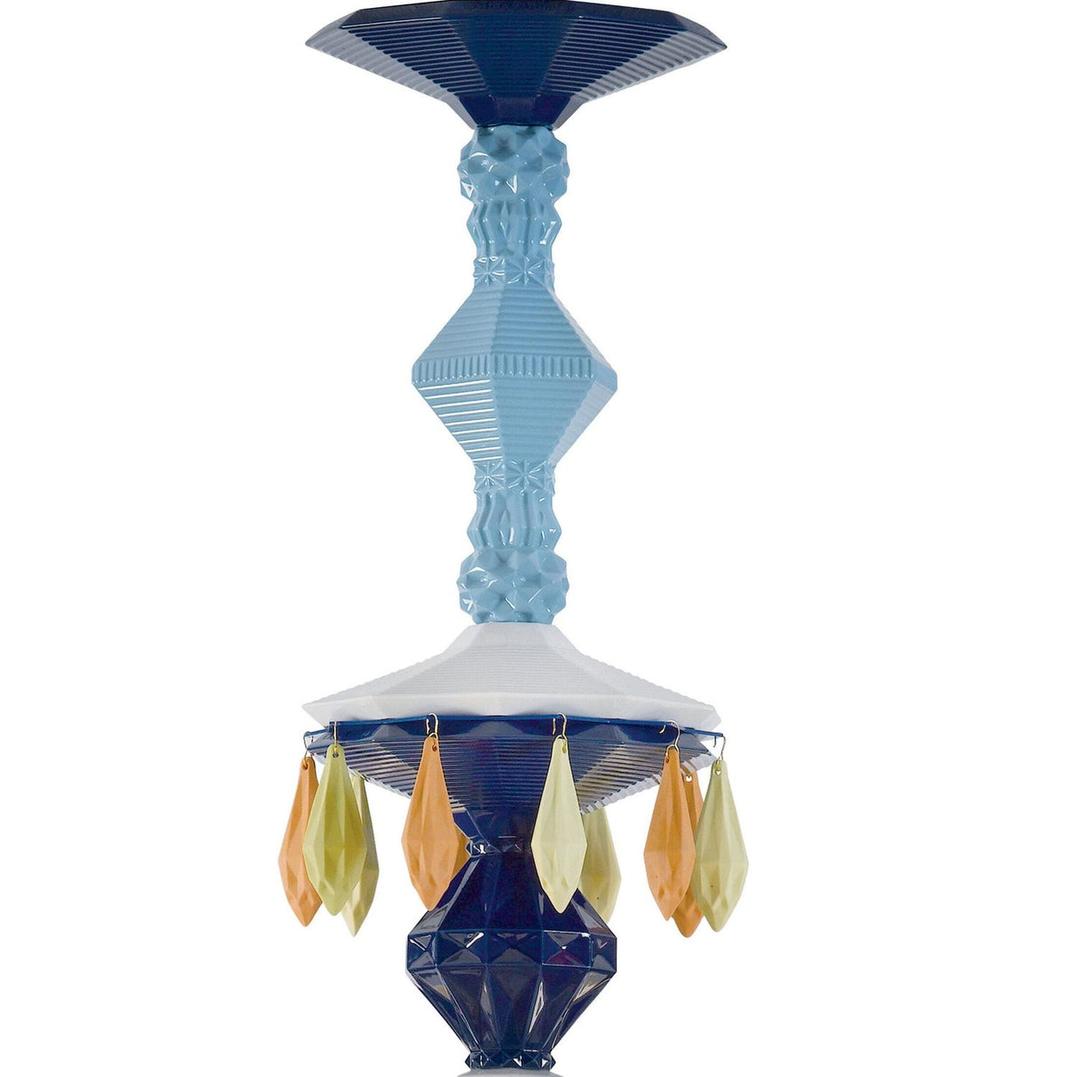 LLADRO' Chandelier Belle De Nuit 24 Luci Multicolore 125x80cm Porcellana