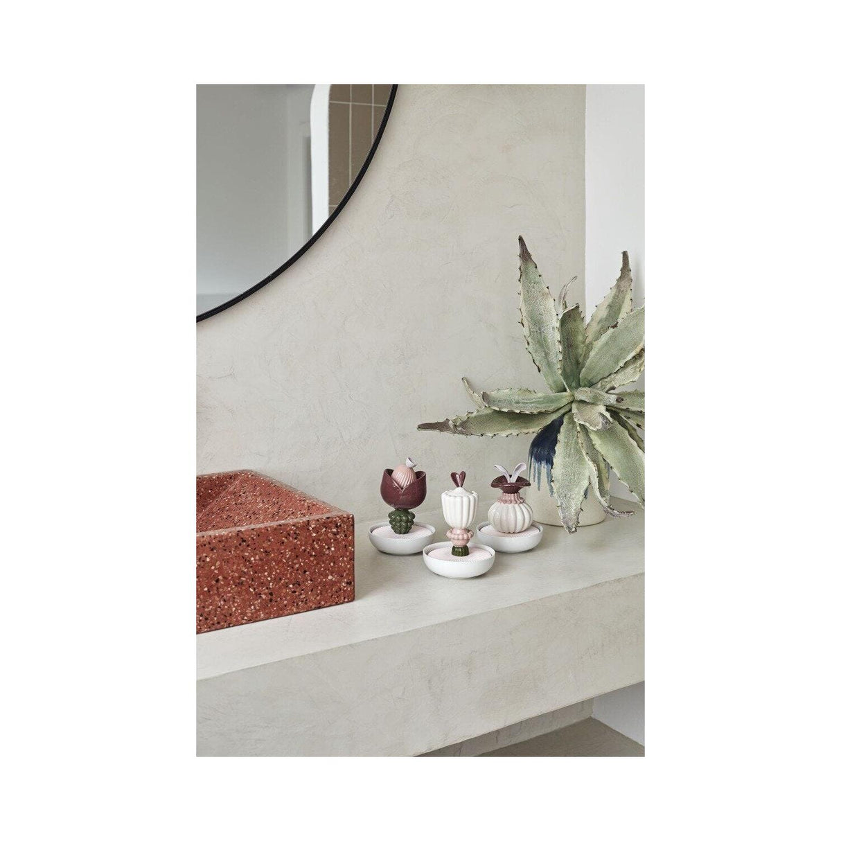 LLADRO' Diffusore di Profumo Fiore Immaginario II Gardens Of Valencia 15x11cm Porcellana