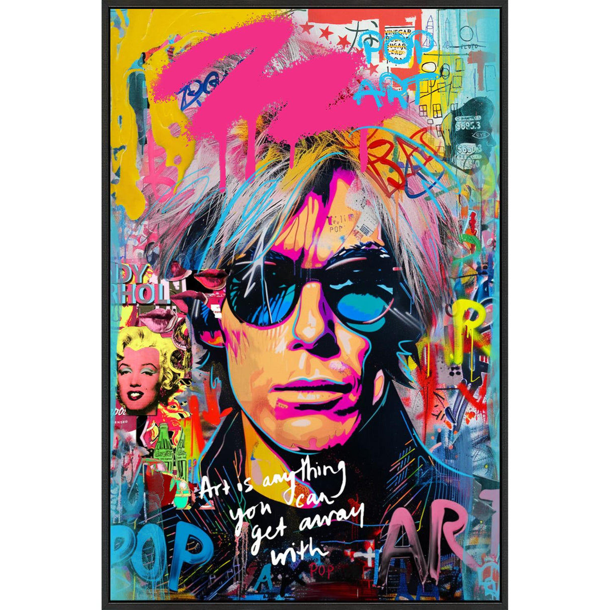 Quadro Andy Warhol Palais Royal su tela glossy 90x60 cm