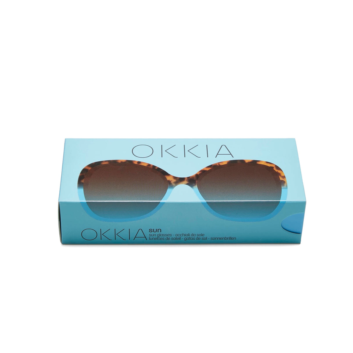 OKKIA Anna Occhiali da Sole Donna Avana Blu