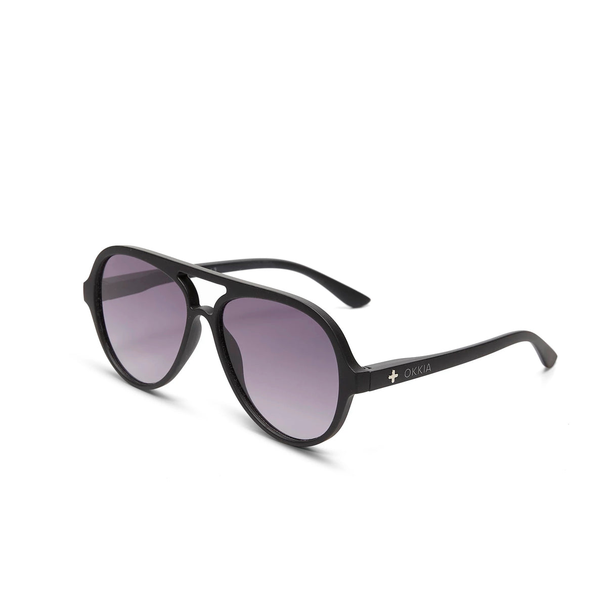 OKKIA Alessio Occhiali da Sole Unisex Goccia Nero