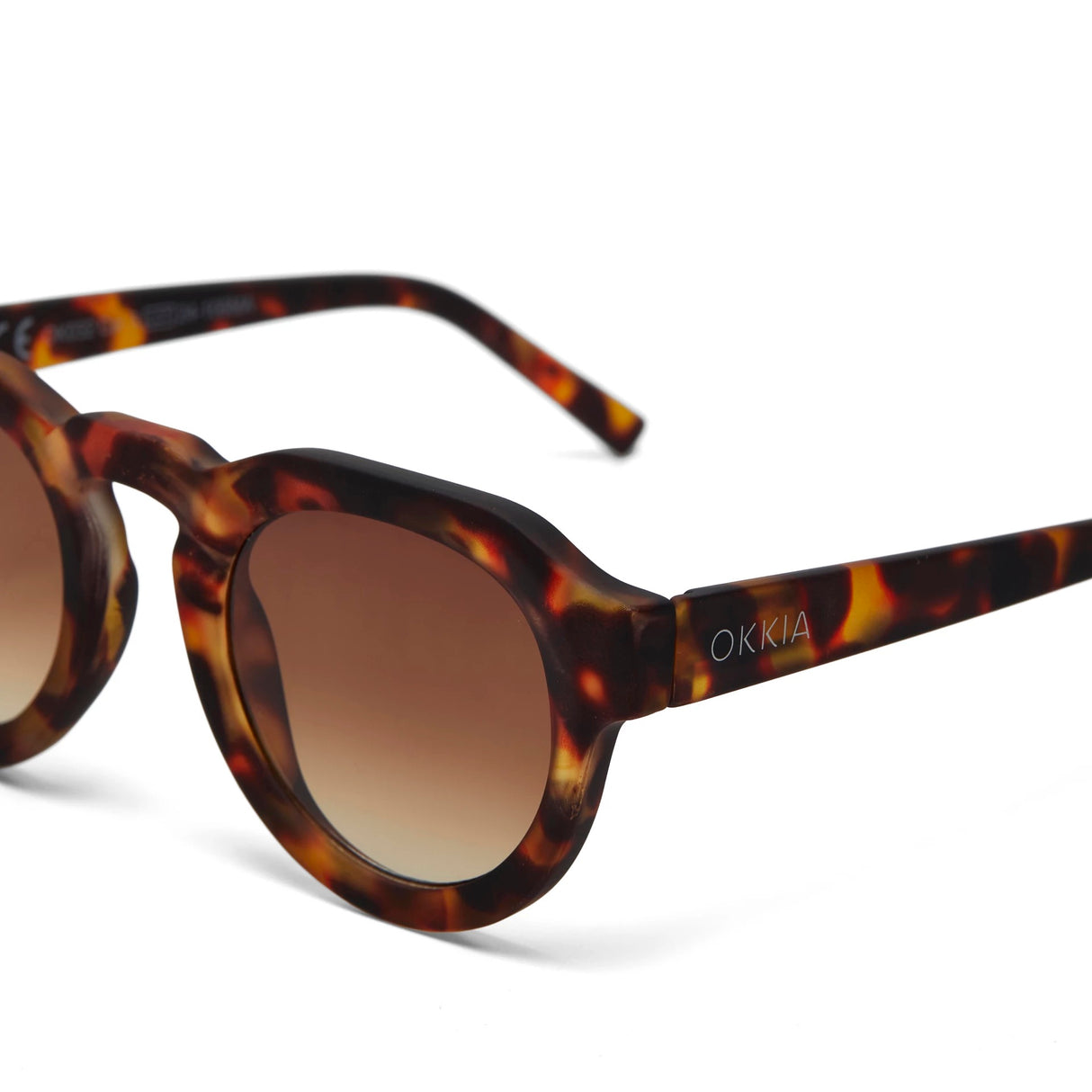 OKKIA Zeno Occhiali da Sole Unisex Tondo Classic Avana