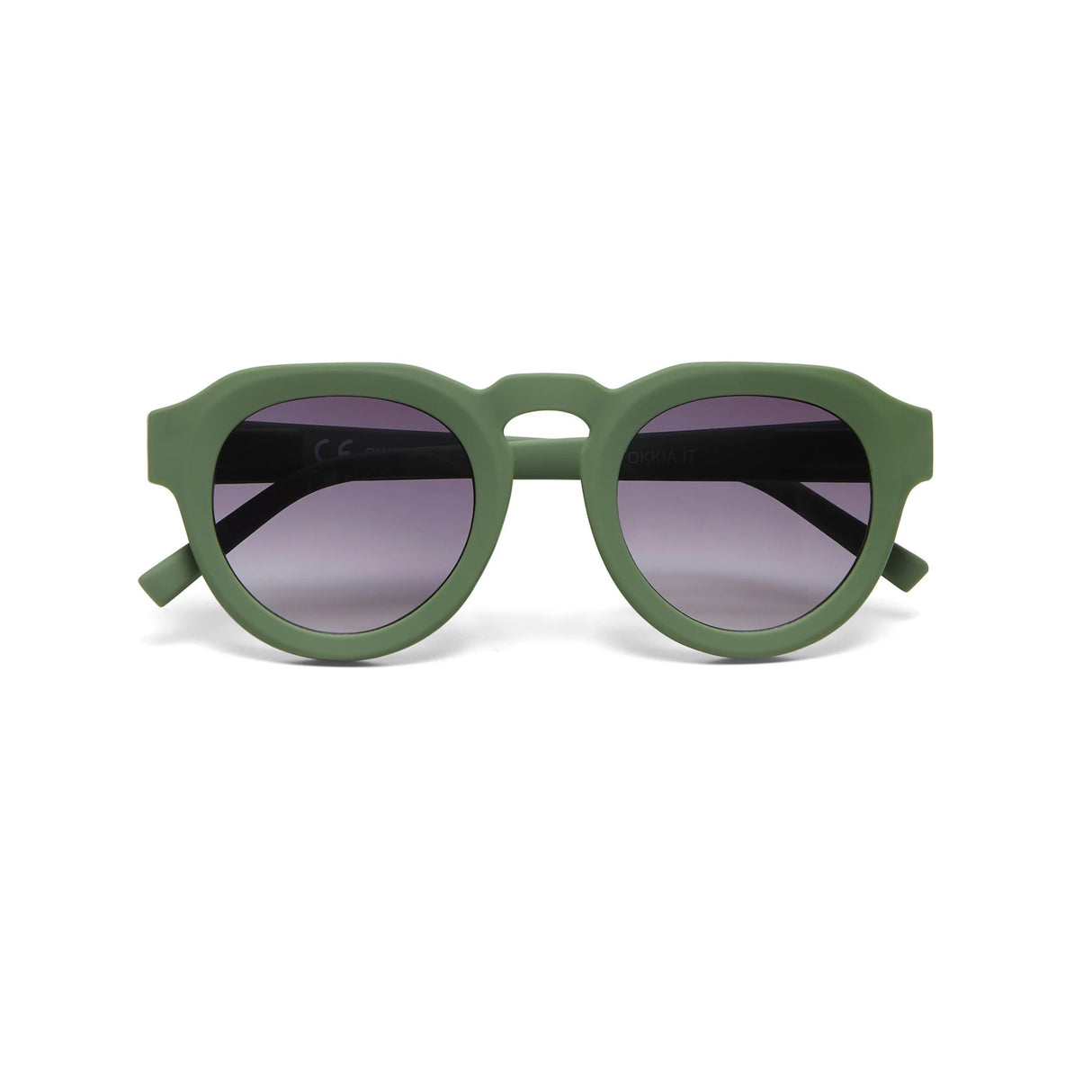 Occhiali da sole Zeno Okkia montatura soft touch verde 14 cm