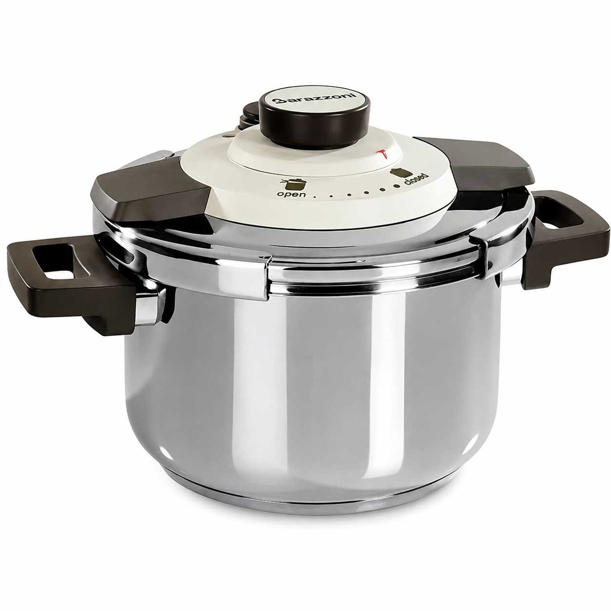 BARAZZONI Facile Dual System Pressure Cooker 4.5 L Stainless Steel 22cm