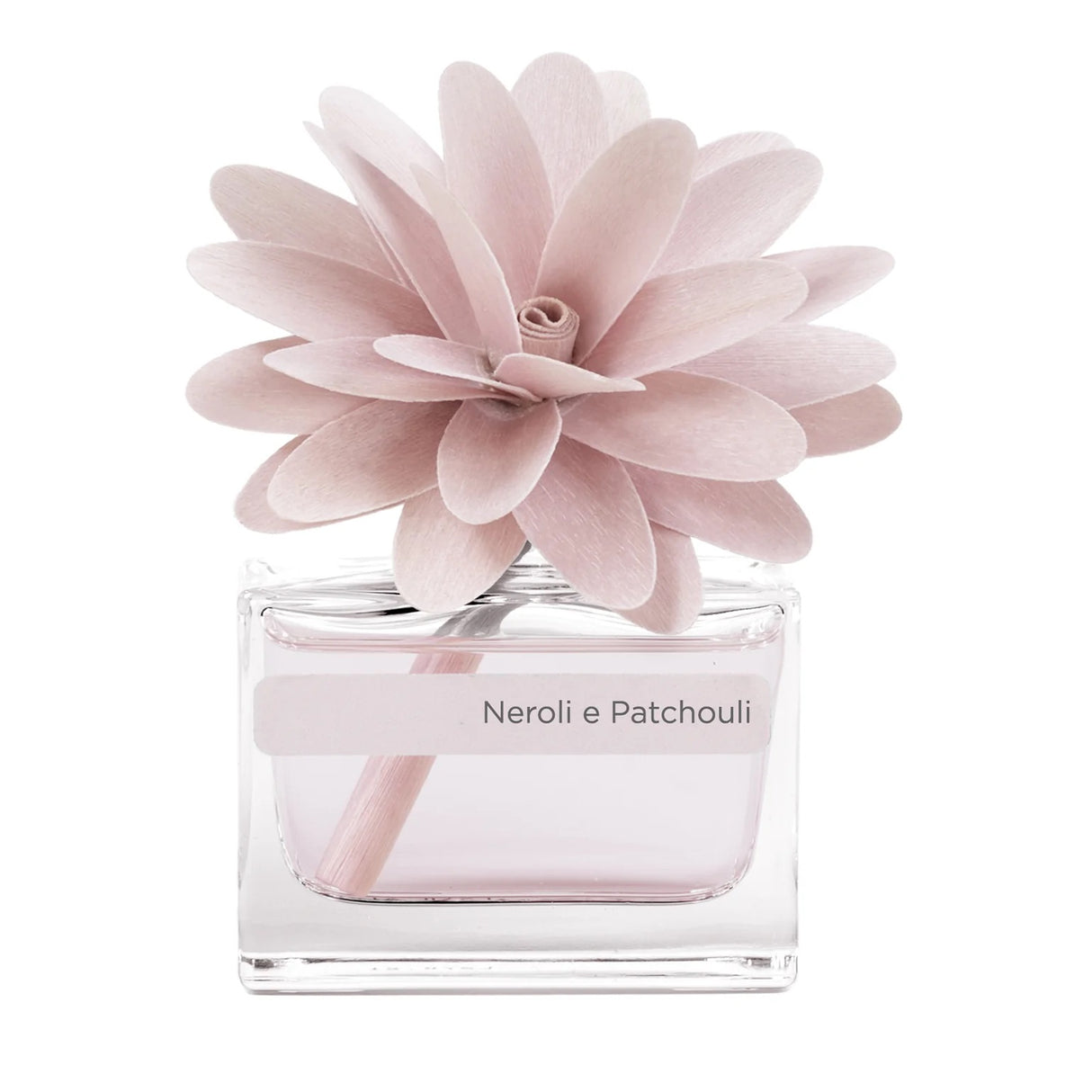 Diffusore a bastoncino Muha Flower Neroli e Patchouli con fiore in legno
