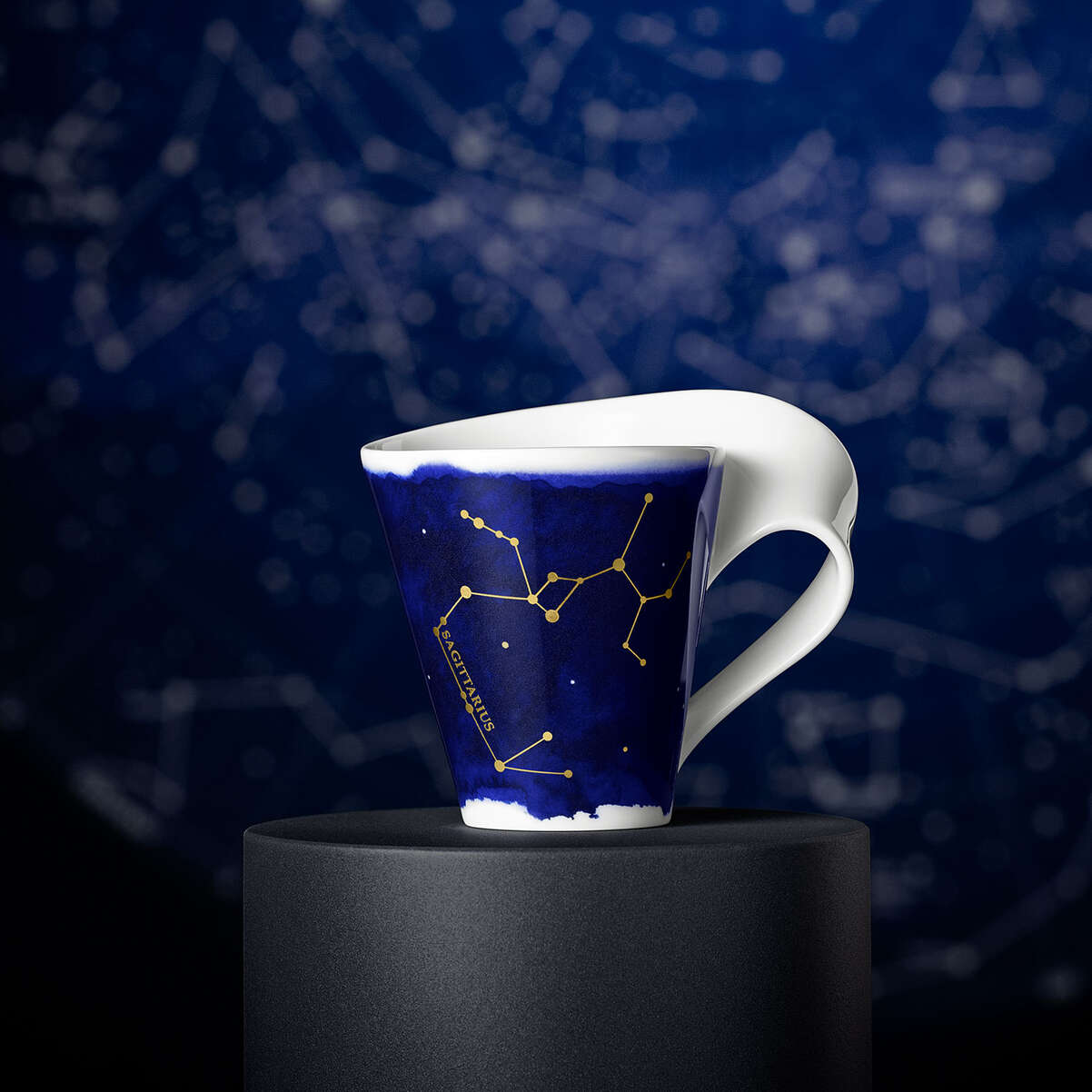 VILLEROY & BOCH NewWave Tazza Mug con Manico Zodiaco Sagittario 240ml Porcellana