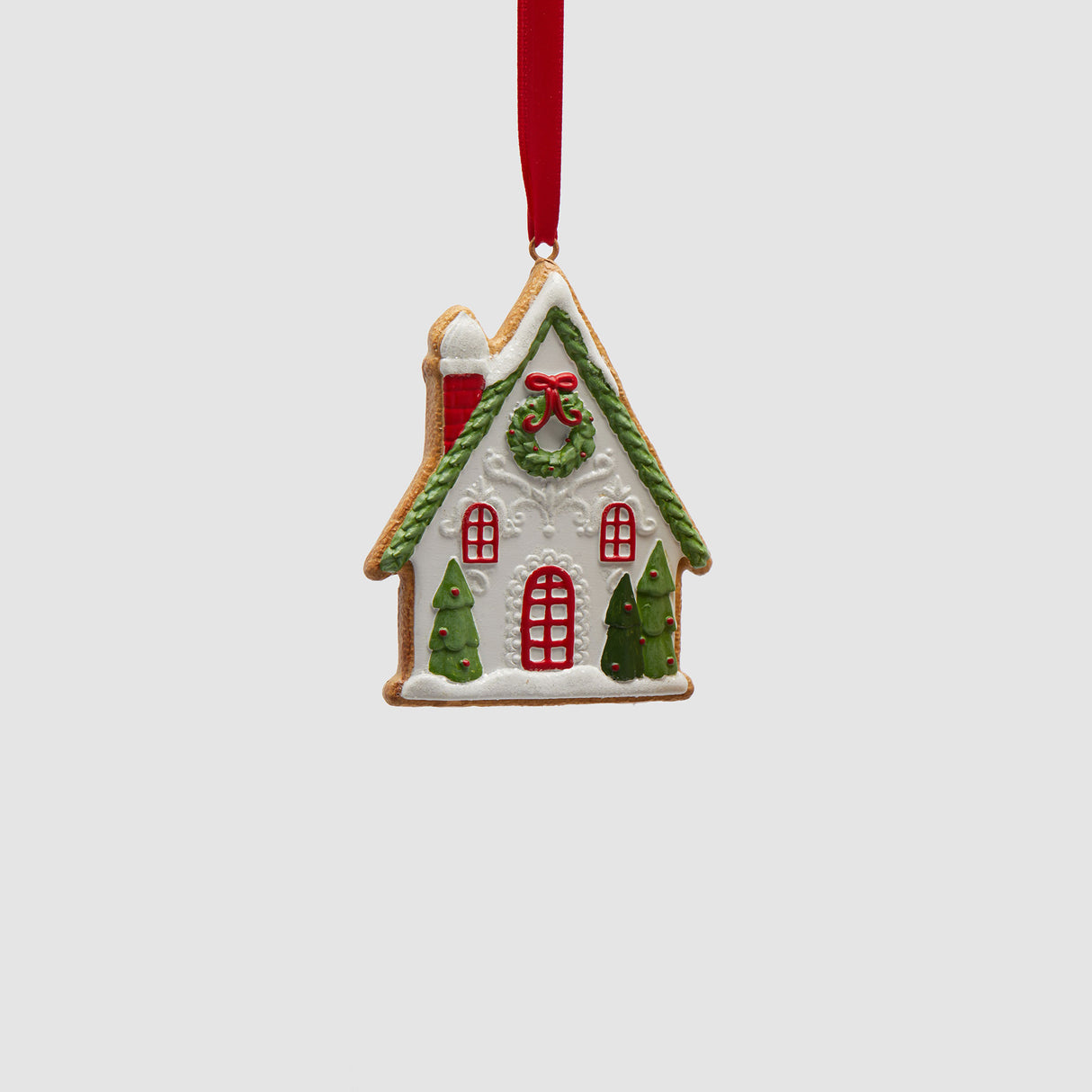 Casetta di Natale EDG in resina decorativa 11 cm