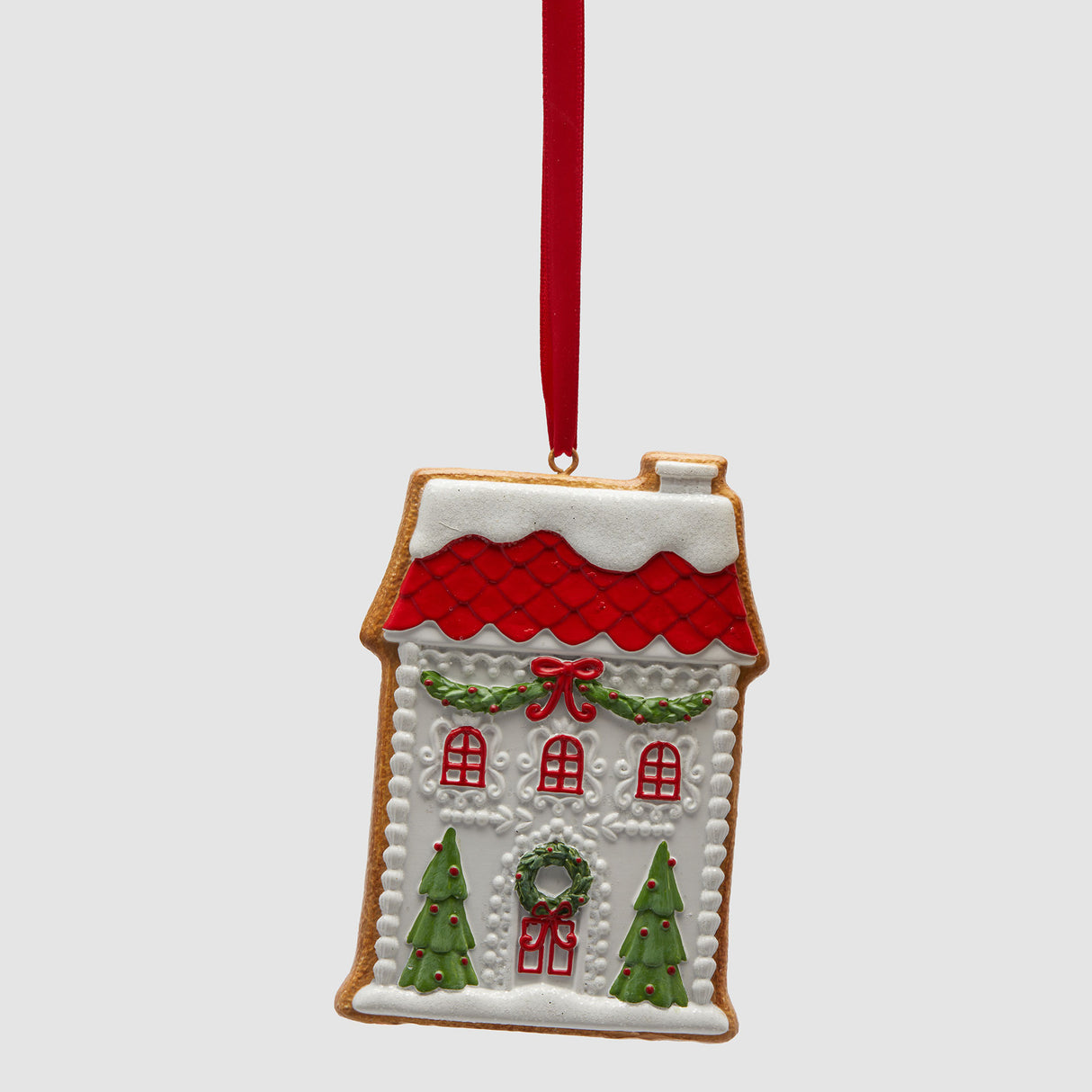 Casetta di Natale EDG in resina decorativa 11 cm