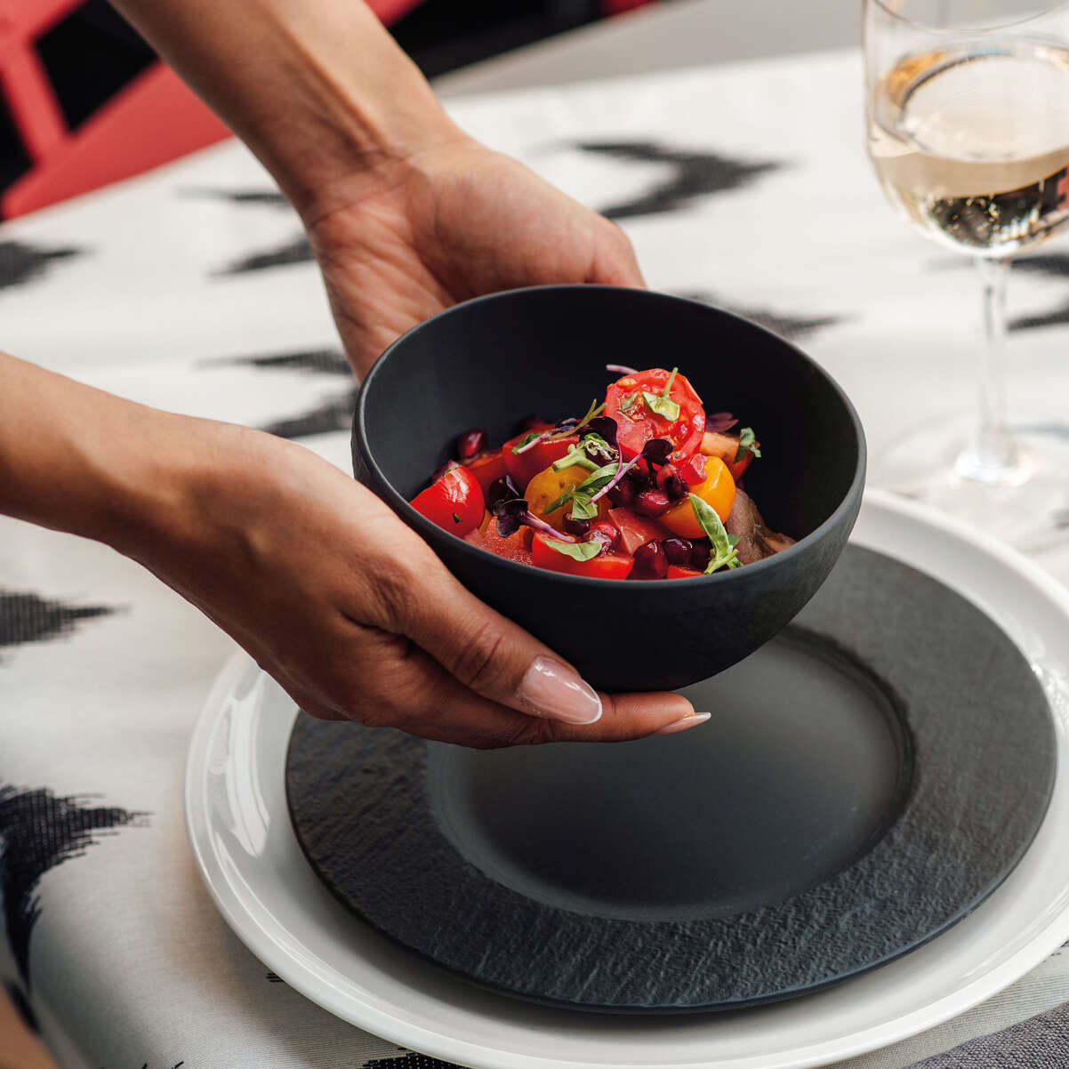 VILLEROY & BOCH Manufacture Rock Ciotola Scodella 14cm Nero Porcellana