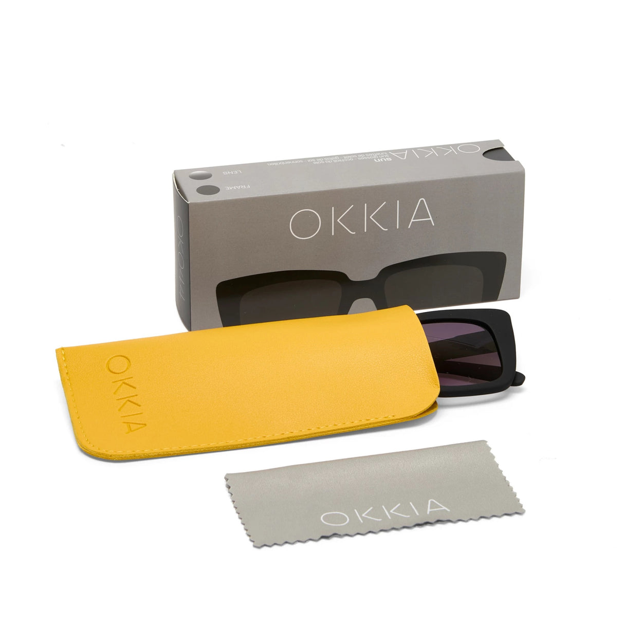 OKKIA Elba Occhiali da Sole Donna Nero