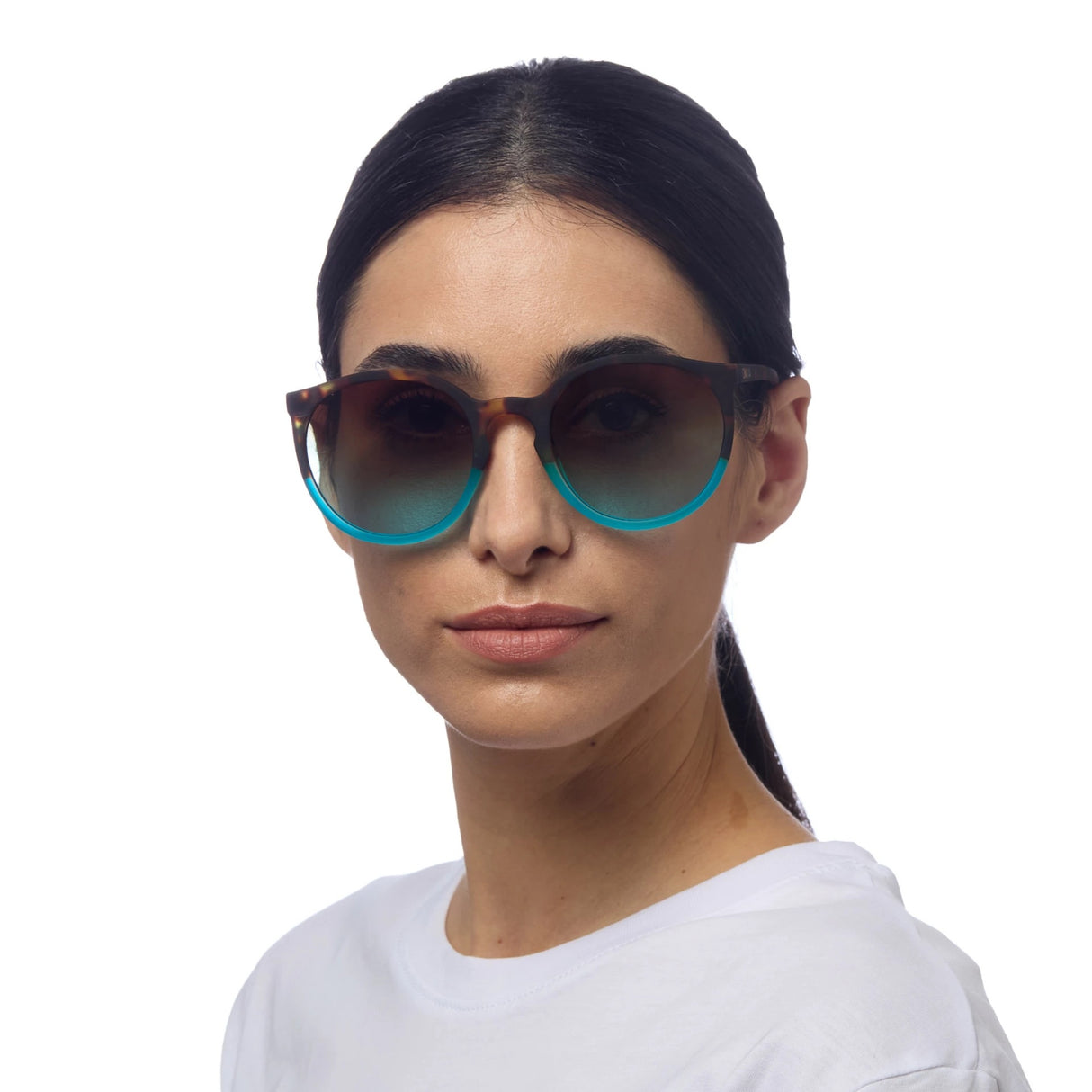 OKKIA Berlino Occhiali da Sole Donna Avana Blu