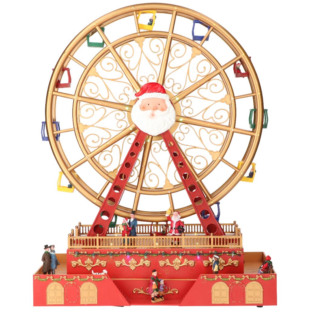 Ruota panoramica musicale Timstor in plastica con luci LED 38x17x49 cm