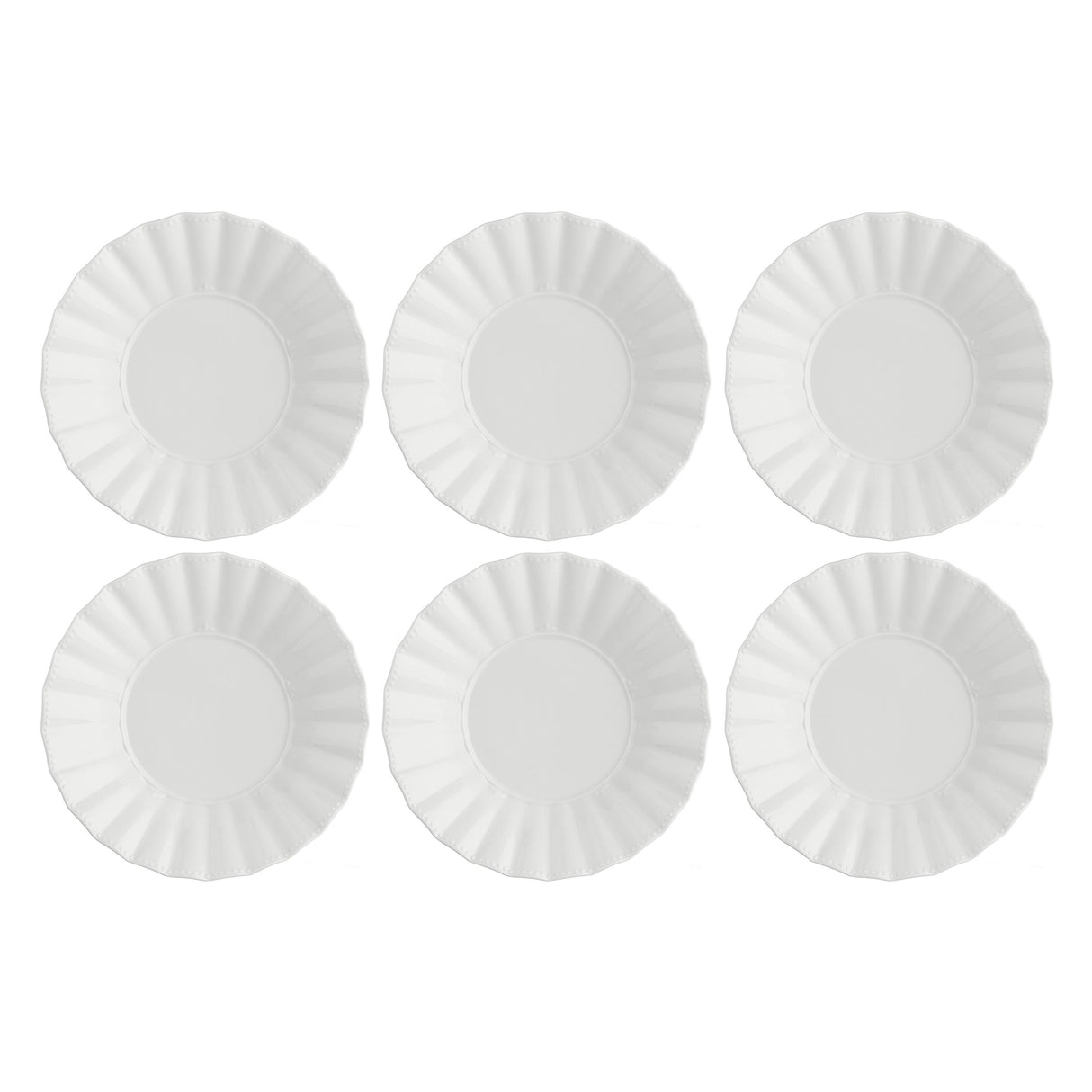 Set 6 piatti fondi Ducale La Porcellana Bianca in porcellana bianca 22 cm