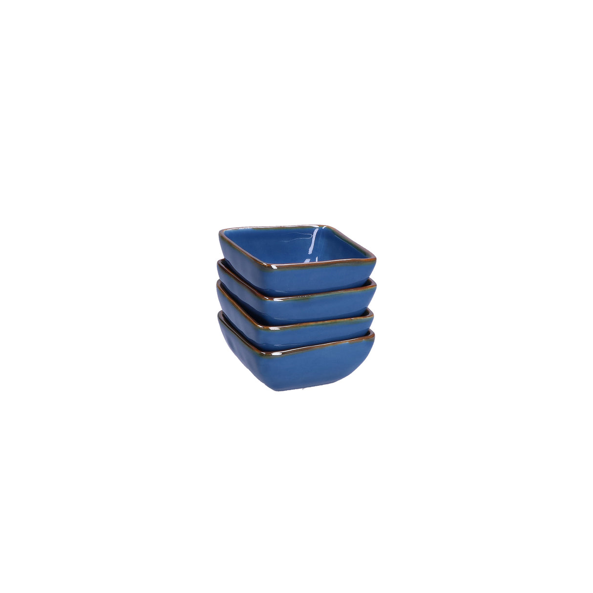 ROSE & TULIPANI Concerto Ciotola Ciotolina 6 Pezzi Blu Avio 8cm Stoneware