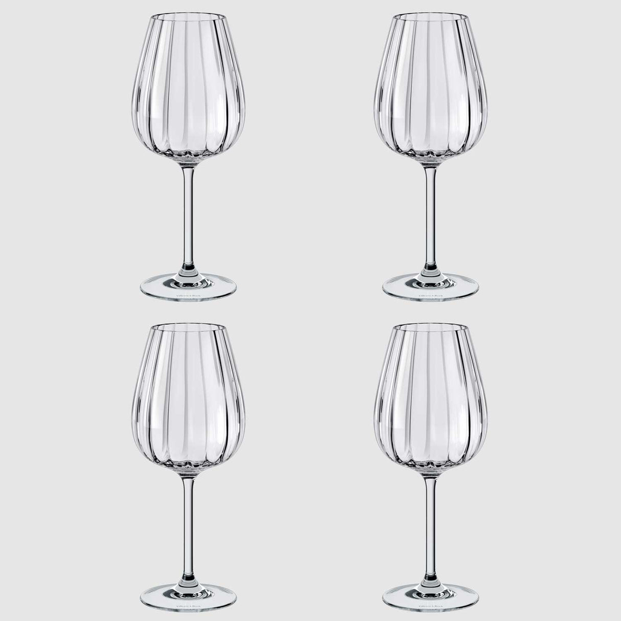 Set 4 calici vino Rose Garden Villeroy & Boch in cristallo 200 ml