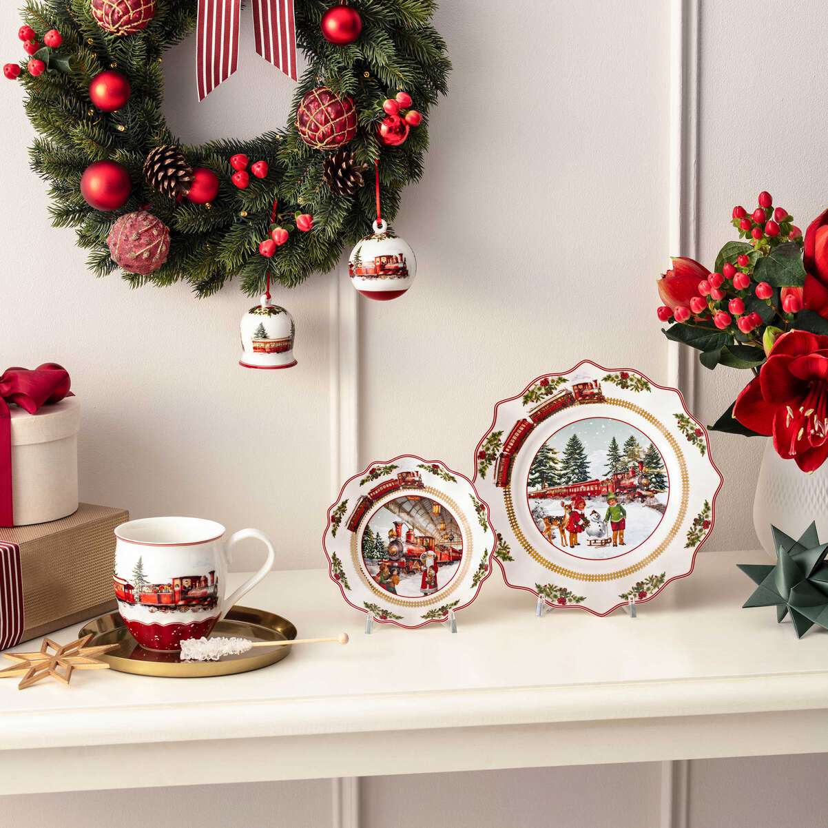 VILLEROY & BOCH Annual Christmas Edition 2025 Pallina di Natale 6,5x8cm Porcellana