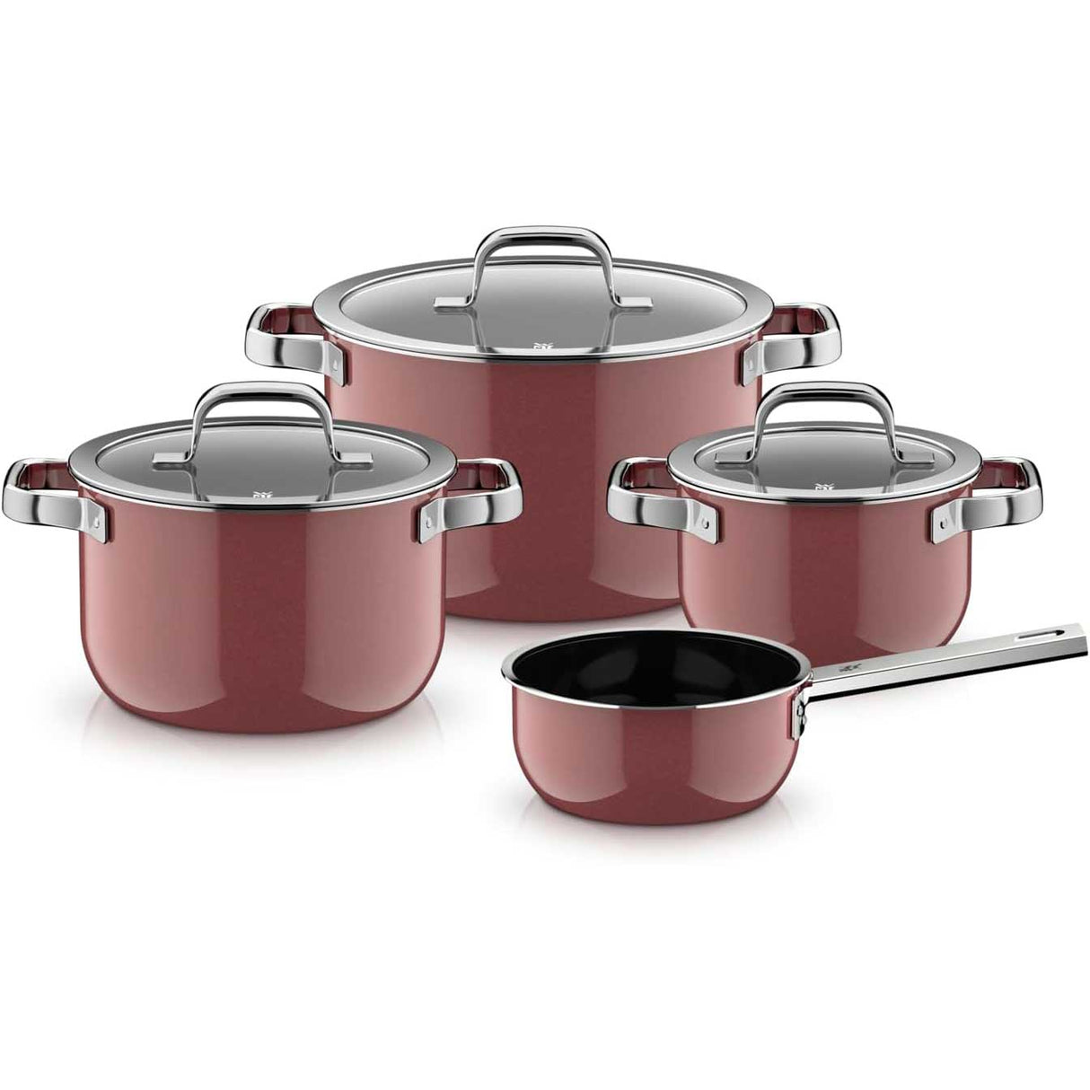 Set pentole WMF Fusiontec Mineral Pro in acciaio e ceramica 5 pezzi