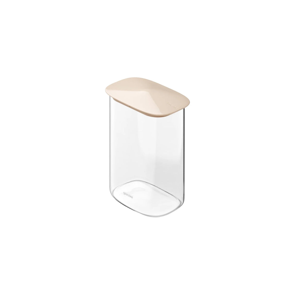 GUZZINI Barattolo Rettangolare in Vetro L 1,3L Fresh & Style Beige