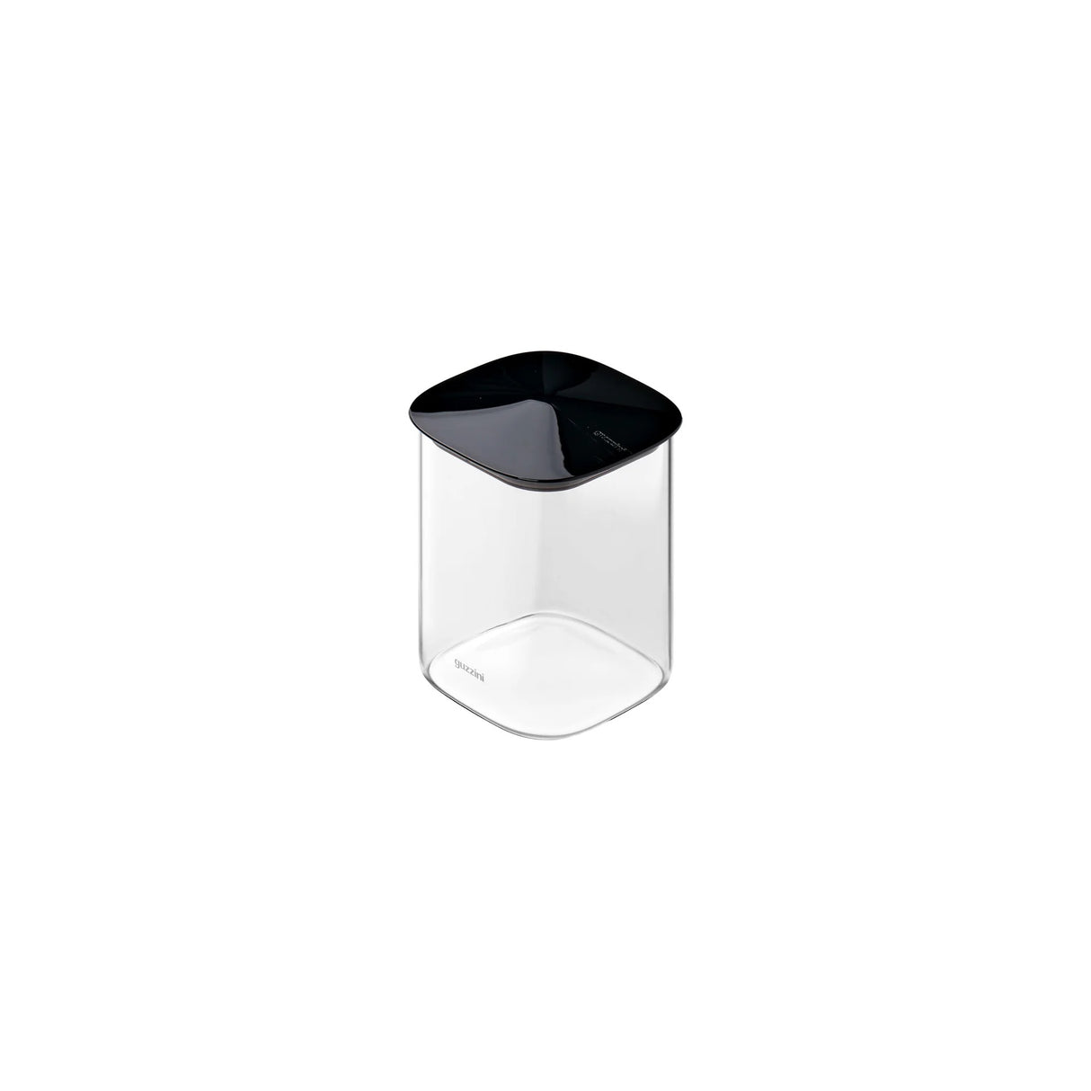 GUZZINI Barattolo Quadrato in Vetro M 1L Fresh & Style Nero