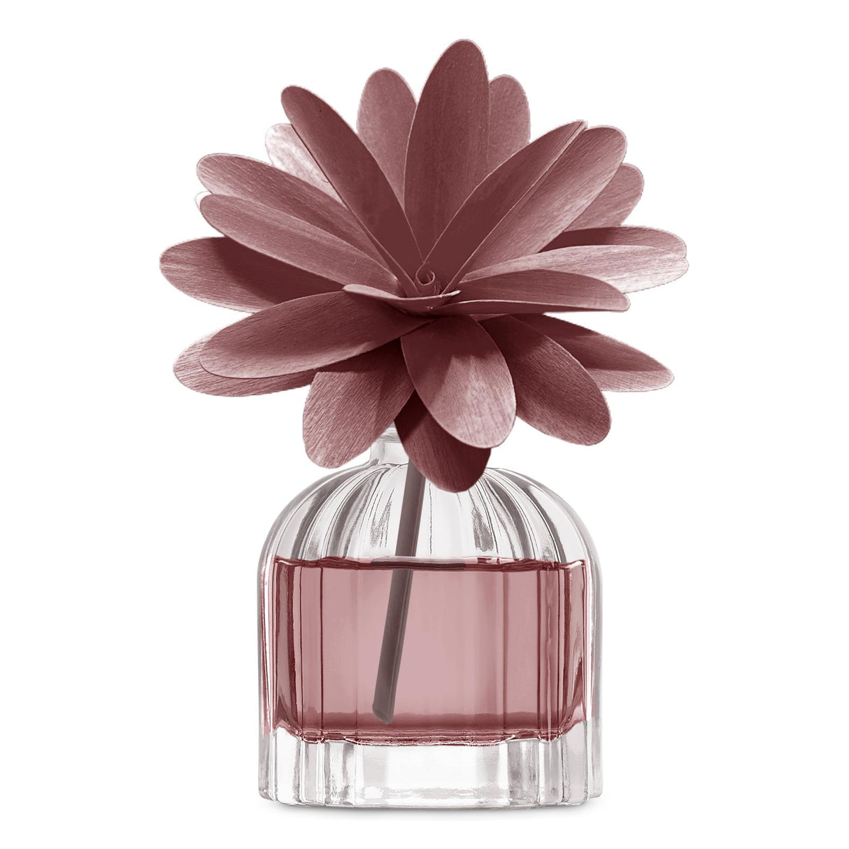 Diffusore Flower Muha in vetro con fiore in legno 60 ml Melograno