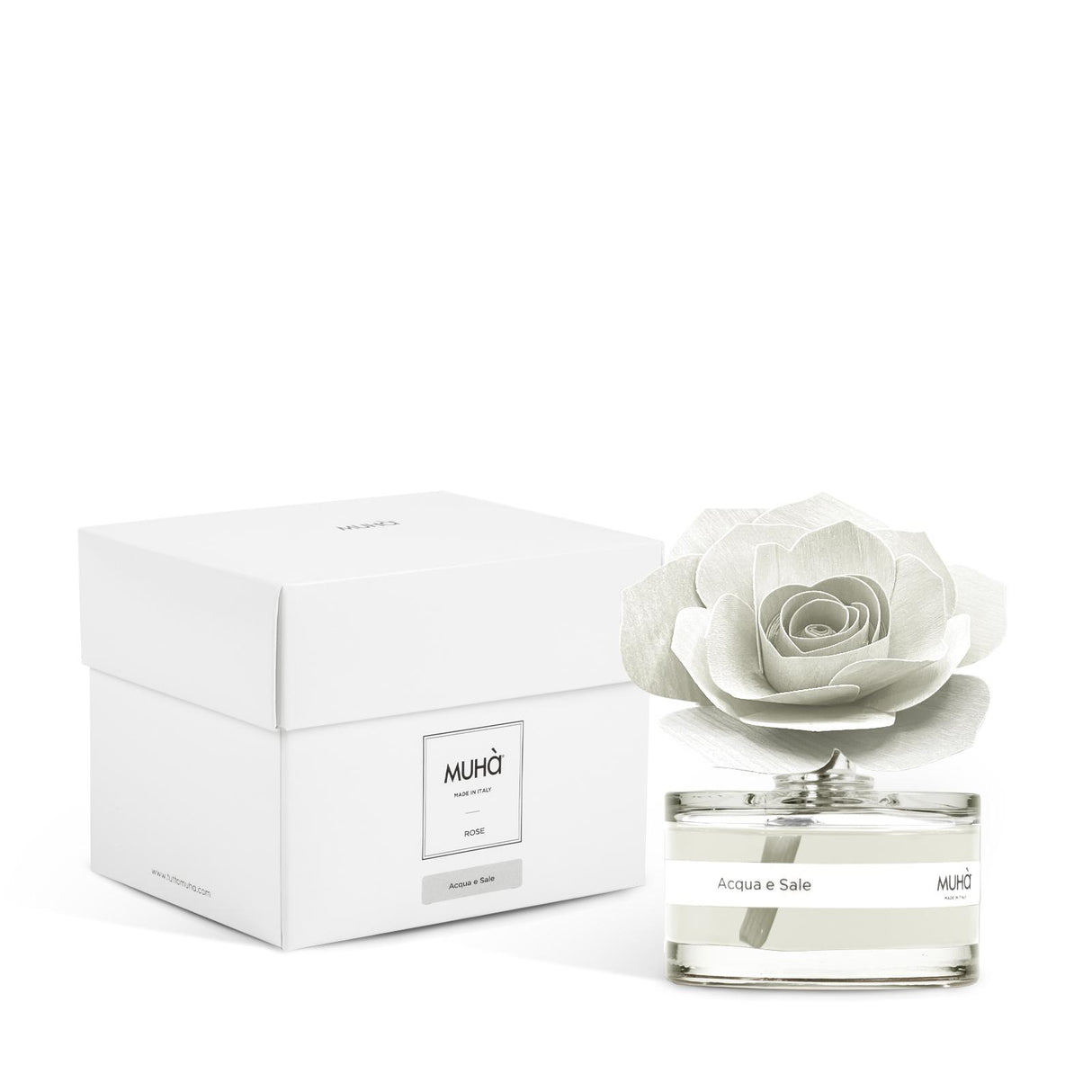 MUHA' Profumatore D'Ambiente Diffusore Rosa 50ml Acqua e Sale