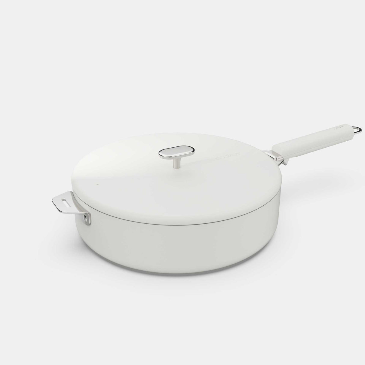 COOKUT La Meravigliosa Padella Alta con Manici 28cm Bianco Acciaio Inox