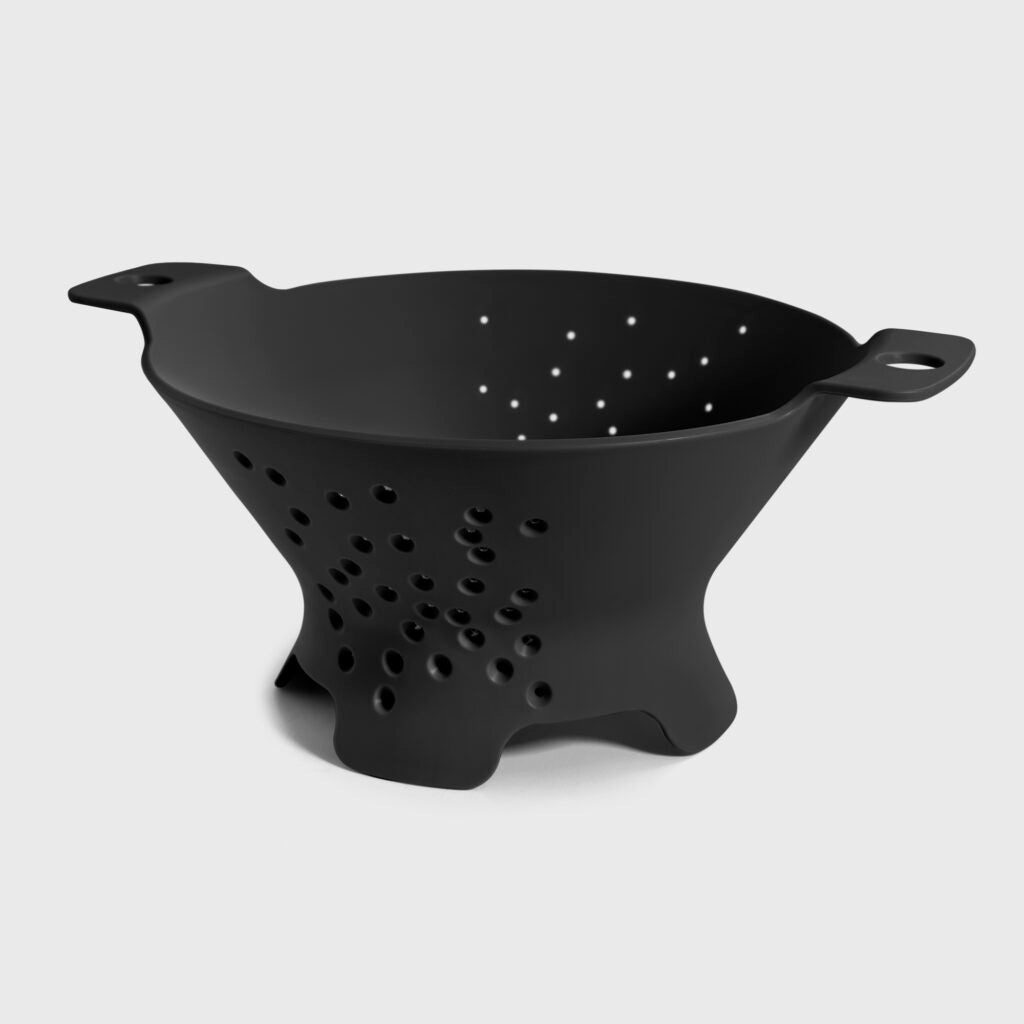 BLIM PLUS Scolapasta Cosmo Carbon Black Nero Made in Italy 100% Riciclabile