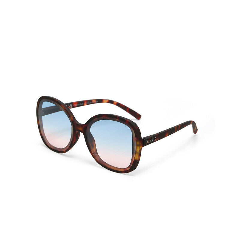 OKKIA Anna Occhiali da Sole Donna Avana Gradiente Blu Rosa