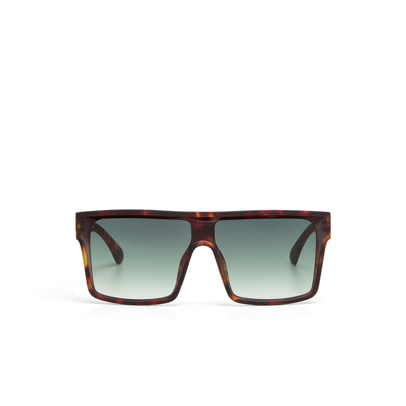 OKKIA Tokyo Occhiali da Sole Unisex Squadrato Avana Verde