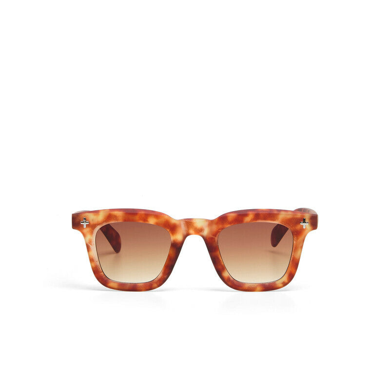 OKKIA Firenze Occhiali da Sole Unisex Rotondo Sahara Avana