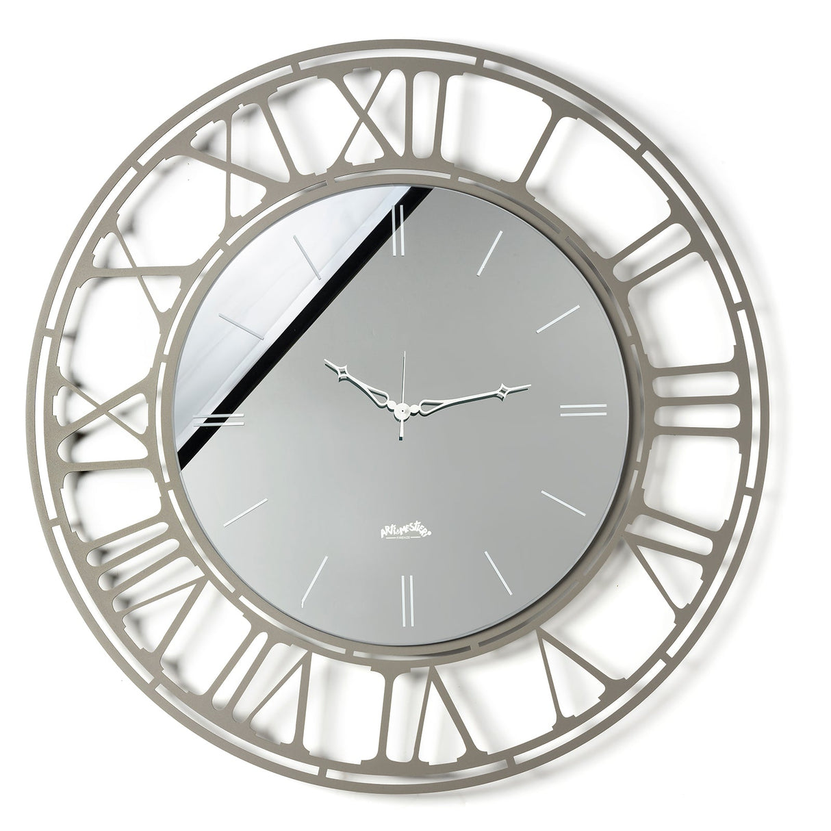 Orologio da parete Axis Arti e Mestieri in metallo color fango 90 cm